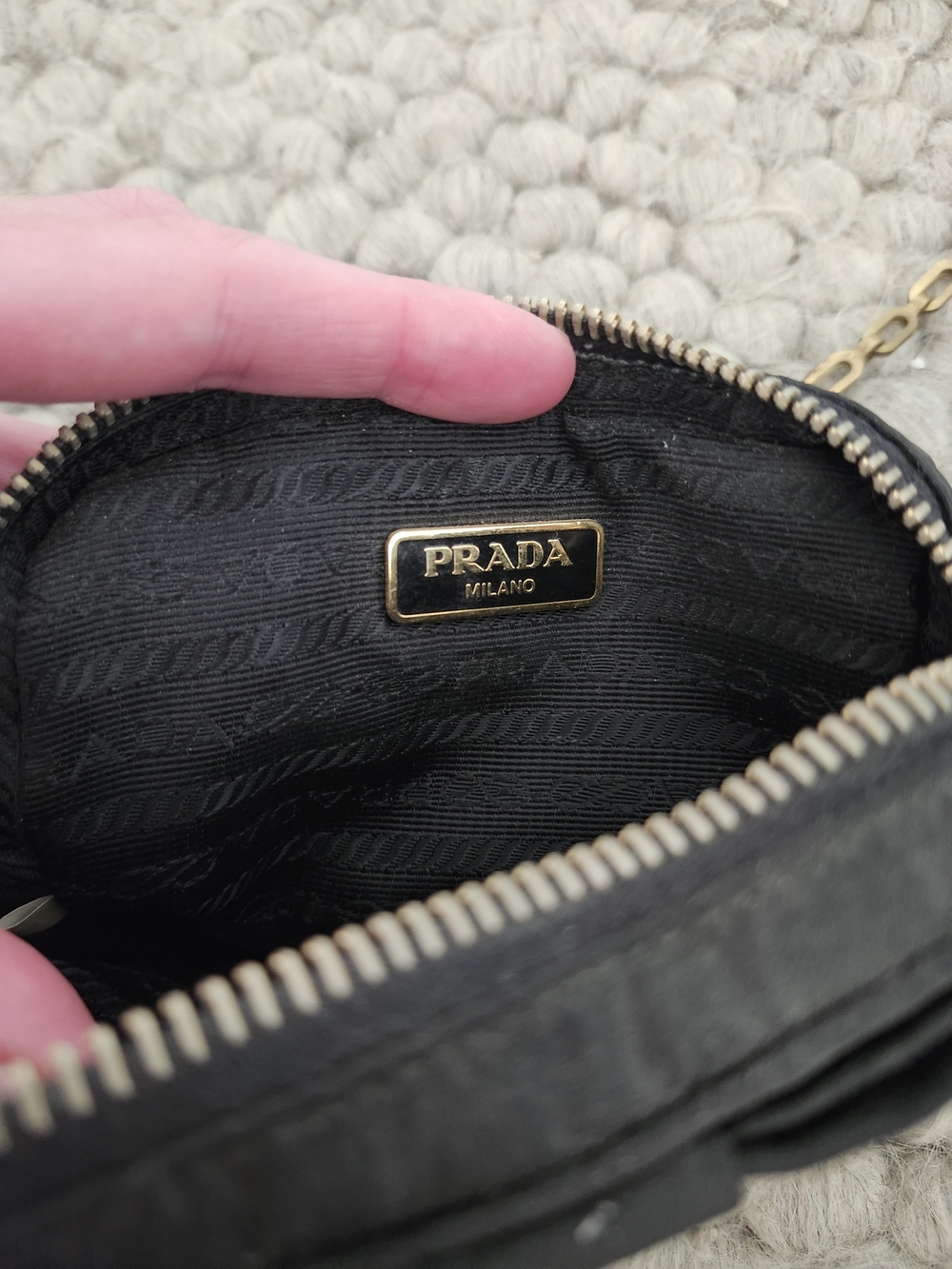 Prada Black Mini Pouch - Picture 4 of 5